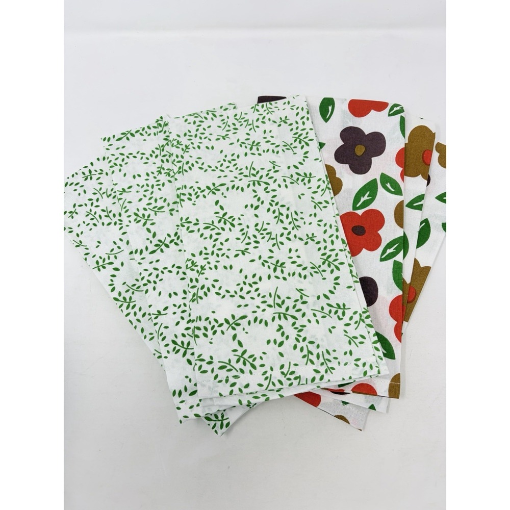 Shop LC Set of 6 Multi Color 100% Cotton Leaves & Floral Pattern Kitchen Towels